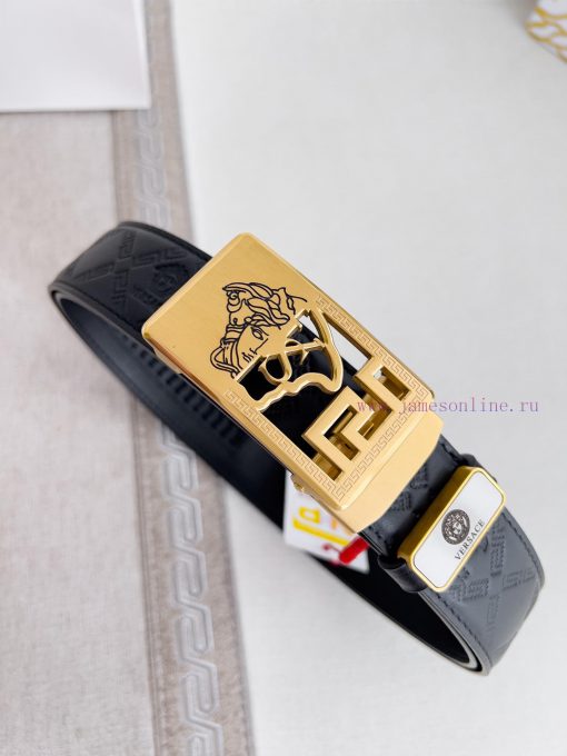 Versace Versace. ️ Belt and belt automatic beltAutomatic belt, classic head buckle made of p jzn9q91u - Image 4