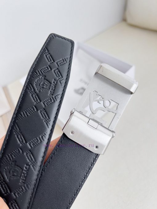 Versace Versace. ️ Belt and belt automatic beltAutomatic belt, classic head buckle made of p bkaki2nc - Image 5