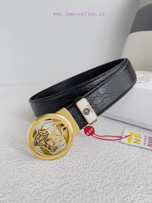 Versace Versace. ️ Belt and belt automatic beltAutomatic belt, classic head buckle made of p ykgndzj6 - Image 3