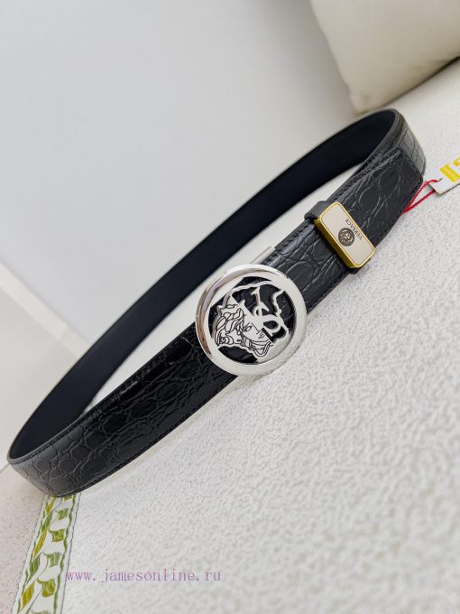 Versace Versace. ️ Belt and belt automatic beltAutomatic belt, classic head buckle made of p kn7ktqfs - Image 4