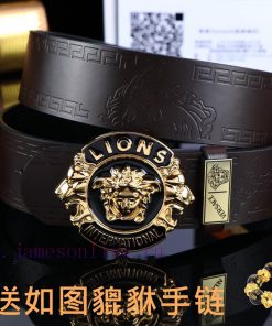Belt Versace Ver…️Belt made of 100% head layer cowhide, double-sided lychee pattern, ensurin 9l5xuq2y
