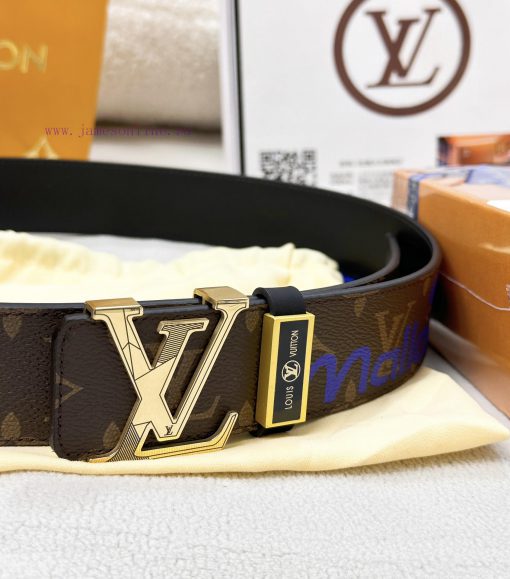 Belt LV Louis ReproductionThe waistband is made of 100% head layer cowhide, ensuring that th 36eoxxfa - Image 8