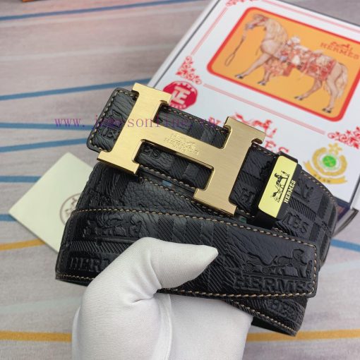 Hermes Hermès Material: Leather Belt with 100% Head Layer. The leather belt is guaranteed to 6i34ww41 - Image 6