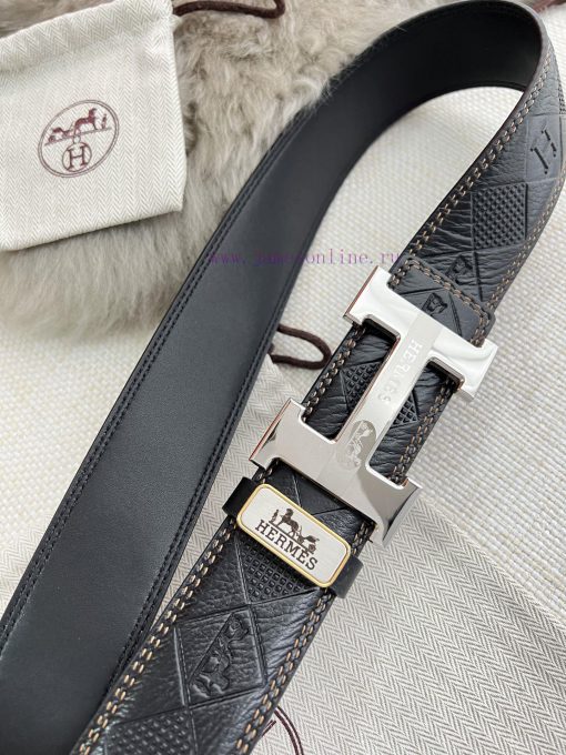 Hermes Hermes waist beltHanging buckle, classic pure steel material buckle head, double-side kt2s5j9e - Image 7