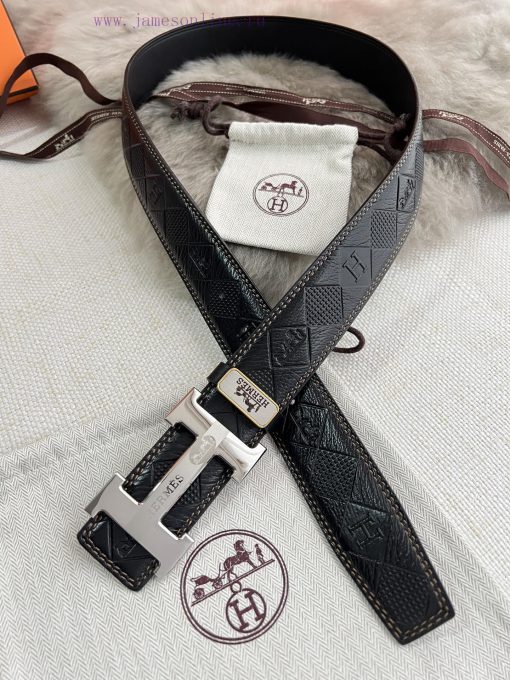 Hermes Hermes waist beltHanging buckle, classic pure steel material buckle head, double-side kt2s5j9e - Image 9