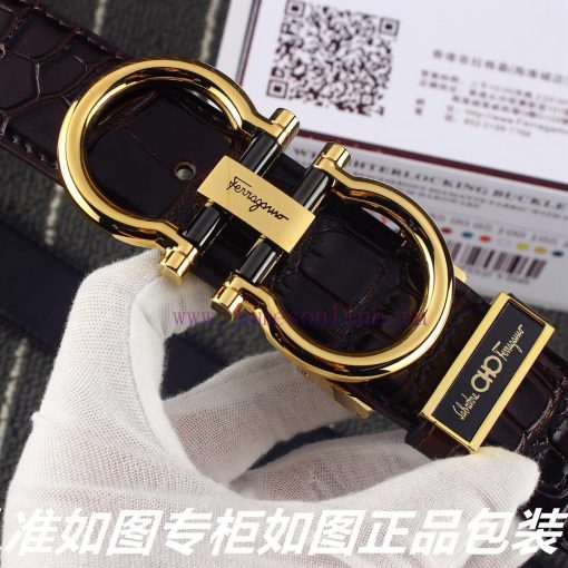Ferragami crocodile patternComes with a punch as a giftThe material is made of 100% top laye agjr7i7a - Image 6