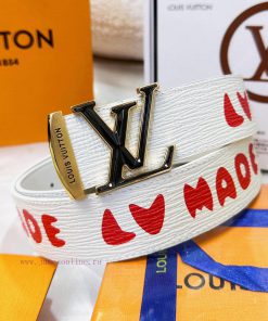 Belt LV Louis Vuitton's top tier replicaThe waistband is made of 100% cowhide, ensuring a do ttwf3nnt