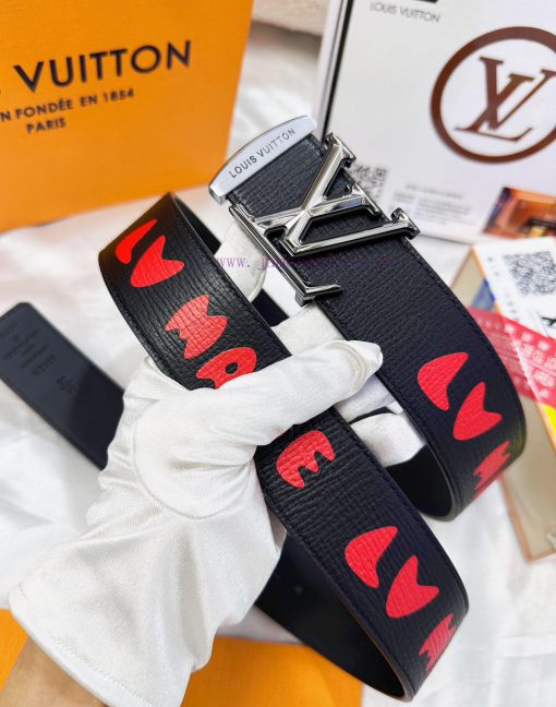 Belt LV Louis Vuitton's top tier replicaThe waistband is made of 100% cowhide, ensuring a do lyzwonit - Image 5