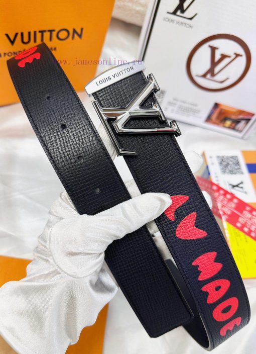 Belt LV Louis Vuitton's top tier replicaThe waistband is made of 100% cowhide, ensuring a do lyzwonit - Image 7