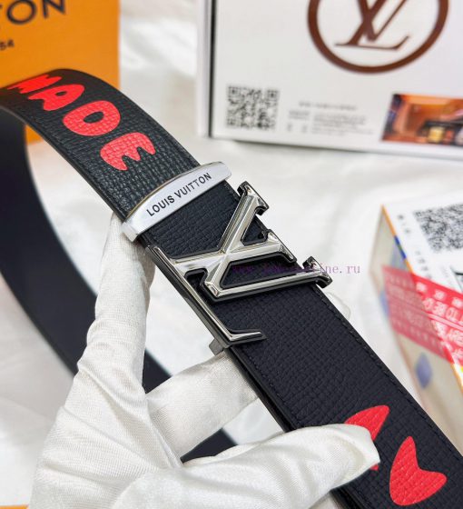 Belt LV Louis Vuitton's top tier replicaThe waistband is made of 100% cowhide, ensuring a do lyzwonit - Image 9
