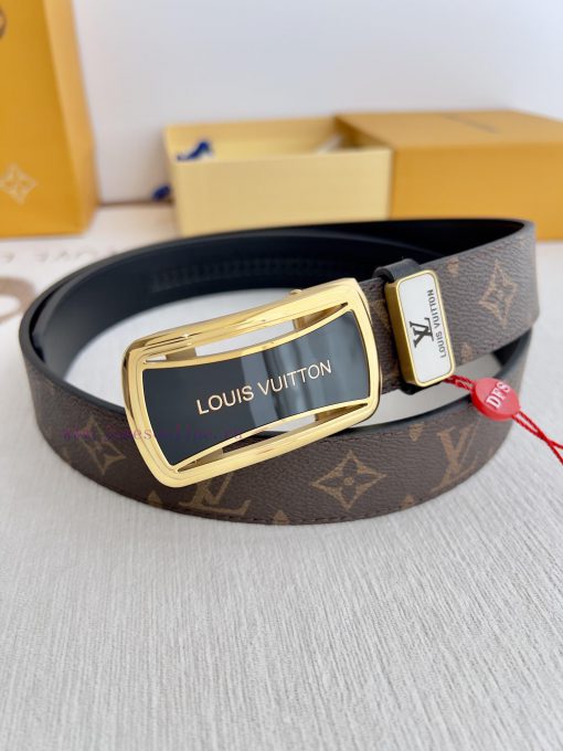 LV... Louis Vuitton Belt ️ Automatic BeltAutomatic buckle, made of pure steel material, with j7afp2j4 - Image 7