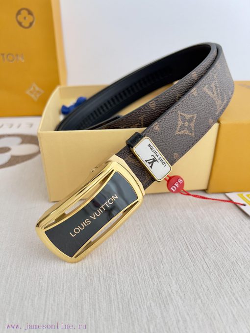 LV... Louis Vuitton Belt ️ Automatic BeltAutomatic buckle, made of pure steel material, with 5staoyl2