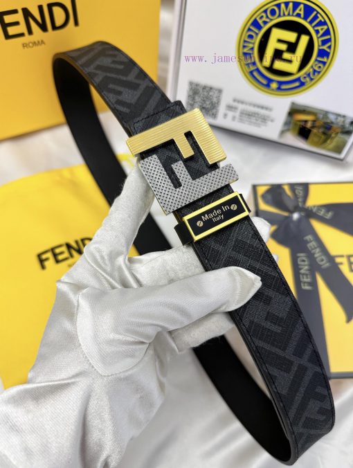 Belt FENDI Fendi ReproductionThe waistband is made of 100% top layer cowhide, ensuring a dou 7yhfah6k - Image 4