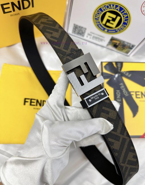 Belt FENDI Fendi ReproductionThe waistband is made of 100% top layer cowhide, ensuring a dou 7gmvgcdz - Image 8