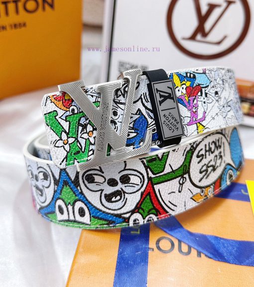 Belt LV Louis ReproductionThe waistband is made of 100% head layer cowhide, ensuring genuine t2hjz7dn - Image 2