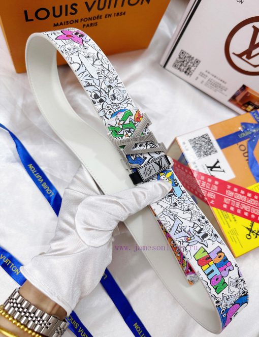 Belt LV Louis ReproductionThe waistband is made of 100% head layer cowhide, ensuring genuine t2hjz7dn - Image 9