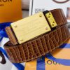 Belt LV Louis Vuitton Top Remakes-The belt is made of 100% imported original cowhide, ensuri qsojr24z