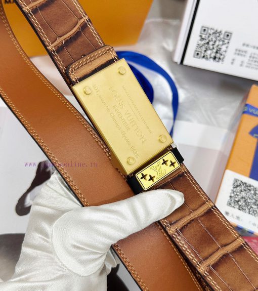 Belt LV Louis Vuitton Top Remakes-The belt is made of 100% imported original cowhide, ensuri qsojr24z - Image 9