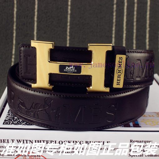 Hermes Her..mes️Identify and receive a punch as a giftMaterial: 100% head layer cowhide belt glv46run - Image 3
