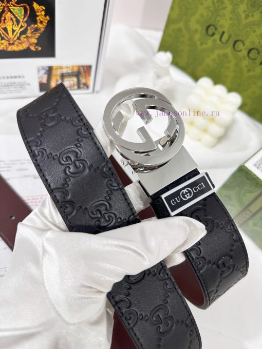 Belt Gucci Gucci️The waistband is made of 100% head layer cowhide, ensuring the rotating use 39w0y1yt - Image 2
