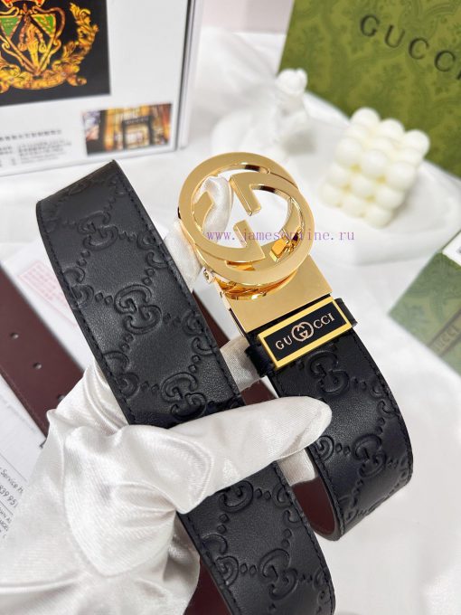Belt Gucci Gucci️The waistband is made of 100% head layer cowhide, ensuring the rotating use qn9c6s70 - Image 2