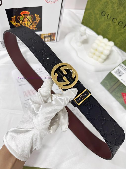 Belt Gucci Gucci️The waistband is made of 100% head layer cowhide, ensuring the rotating use qn9c6s70 - Image 3