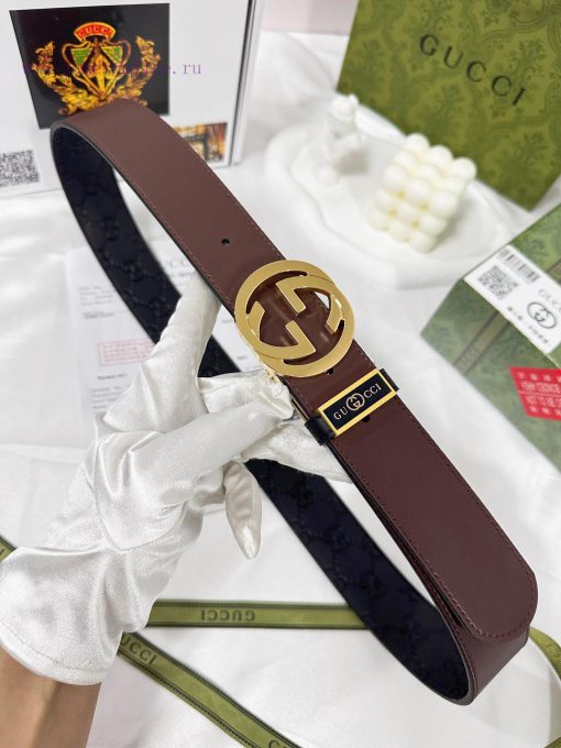 Belt Gucci Gucci️The waistband is made of 100% head layer cowhide, ensuring the rotating use qn9c6s70 - Image 4