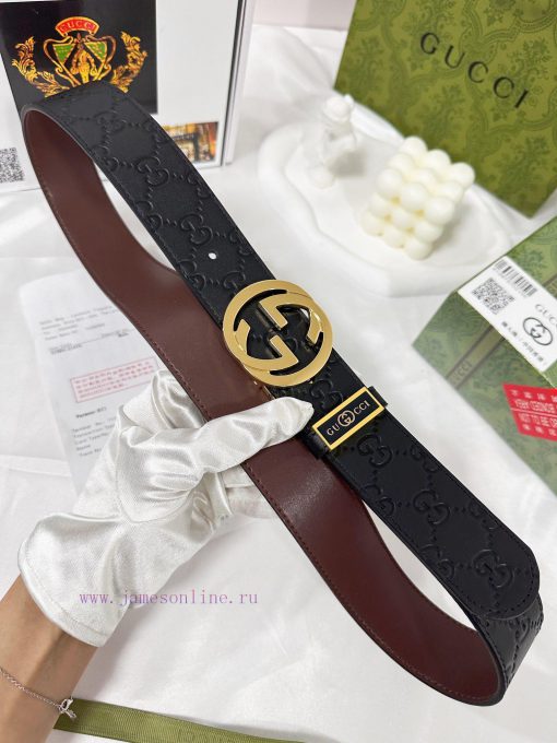 Belt Gucci Gucci️The waistband is made of 100% head layer cowhide, ensuring the rotating use qn9c6s70 - Image 5