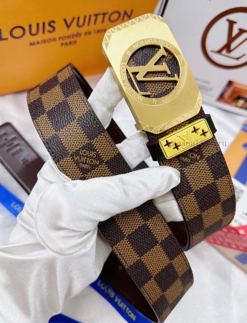 Belt LV Louis Vuitton's top tier replicaThe waistband is made of 100% cowhide, ensuring genu bb6idl1r - Image 4