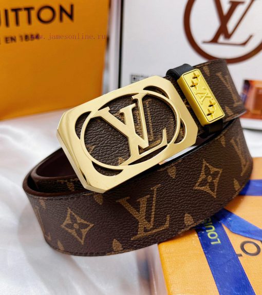Belt LV Louis Vuitton's top tier replicaThe waistband is made of 100% cowhide, ensuring genu zvx8u9cg - Image 4