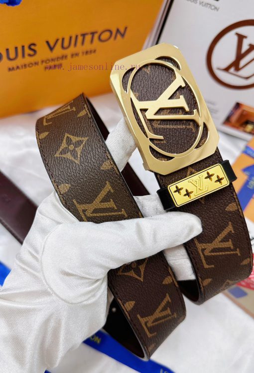 Belt LV Louis Vuitton's top tier replicaThe waistband is made of 100% cowhide, ensuring genu gv71rm9t - Image 4