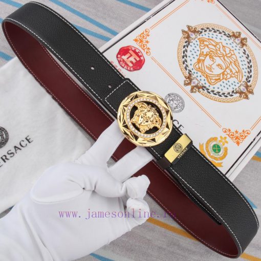 Belt belt Versace cowhide beltMen's belt material: 100% head layer cowhide belt, guaranteed ulo09egr - Image 5