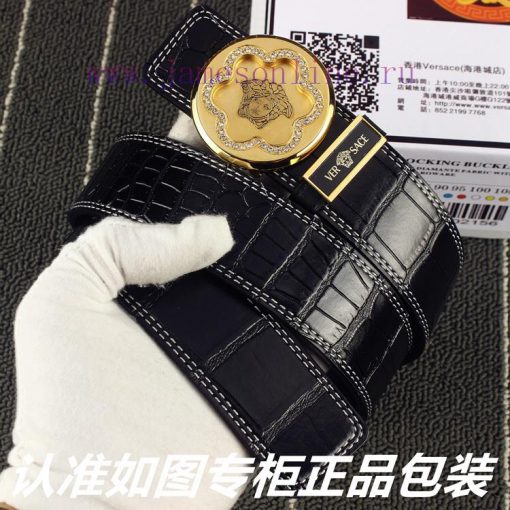Versace Ver... sace ️ Crocodile patternIdentify and receive a punch as a giftThe material is kg8acryr - Image 2