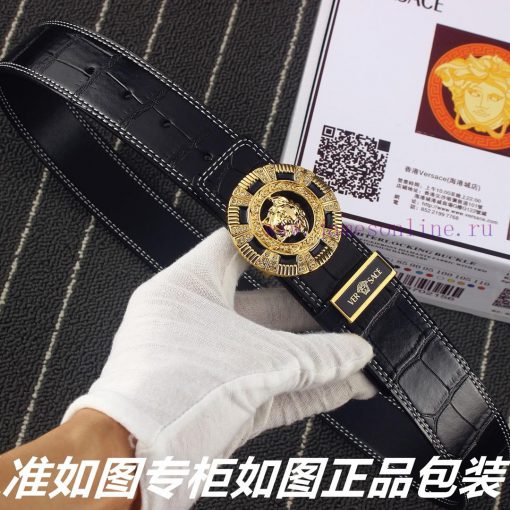 Versace Versace️New crocodile patternGrade: Italian imported 100% top layer cowhide, Versace j2h82oxw