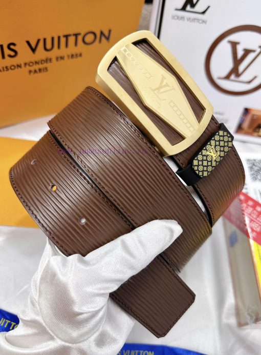 Belt LV Louis Vuitton's top tier replicaThe waistband is made of 100% cowhide, ensuring genu pljo8hc5 - Image 3