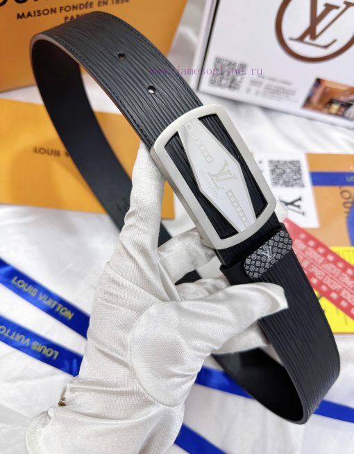 Belt LV Louis Vuitton's top tier replicaThe waistband is made of 100% cowhide, ensuring genu 6ebfsjj4 - Image 5