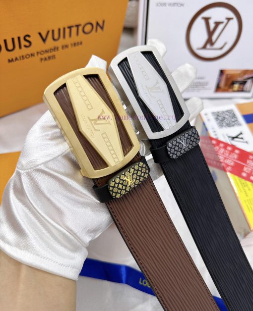 Belt LV Louis Vuitton's top tier replicaThe waistband is made of 100% cowhide, ensuring genu pljo8hc5 - Image 10