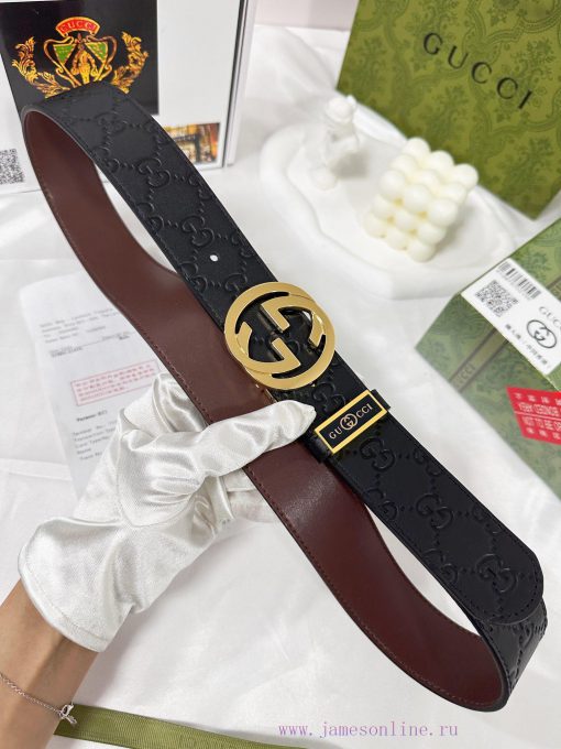 Belt Gucci Gucci️The waistband is made of 100% head layer cowhide, ensuring the rotating use h5p3glsj - Image 5