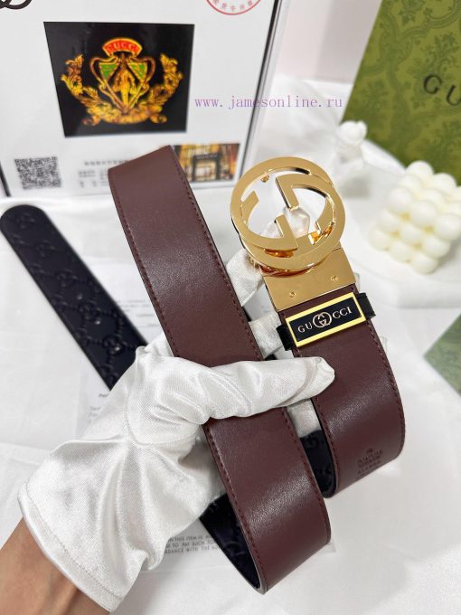 Belt Gucci Gucci️The waistband is made of 100% head layer cowhide, ensuring the rotating use h5p3glsj - Image 7