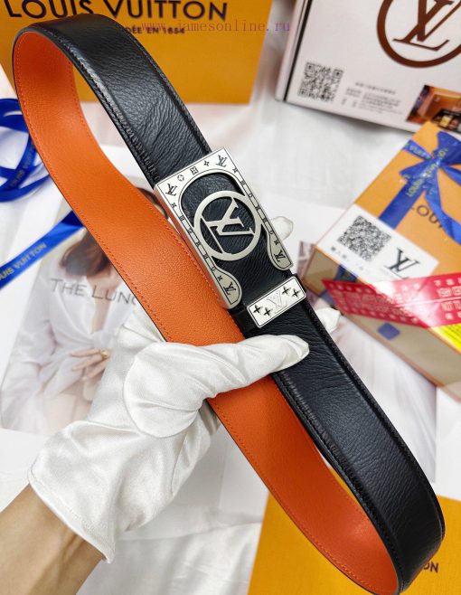 Belt LV Louis Vuitton's top tier replicaThe waistband is made of 100% imported original cowh e3a79f0v - Image 9