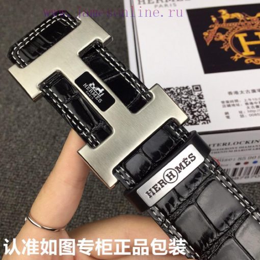 Hermes Hermes crocodile patternGrade: Italian imported 100% top layer cowhide, Hermes. Herm s3payhoz - Image 7