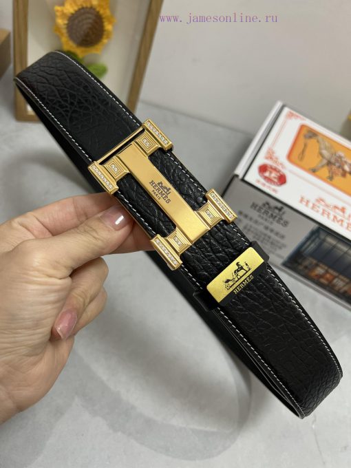 Hermes Hermès  Material: Leather Belt with 100% Head Layer. The leather belt is guaranteed t j0iun004 - Image 6