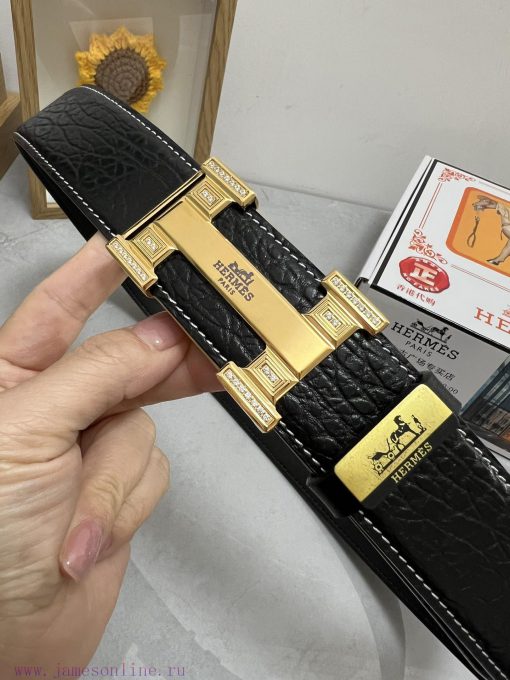 Hermes Hermès  Material: Leather Belt with 100% Head Layer. The leather belt is guaranteed t j0iun004 - Image 7