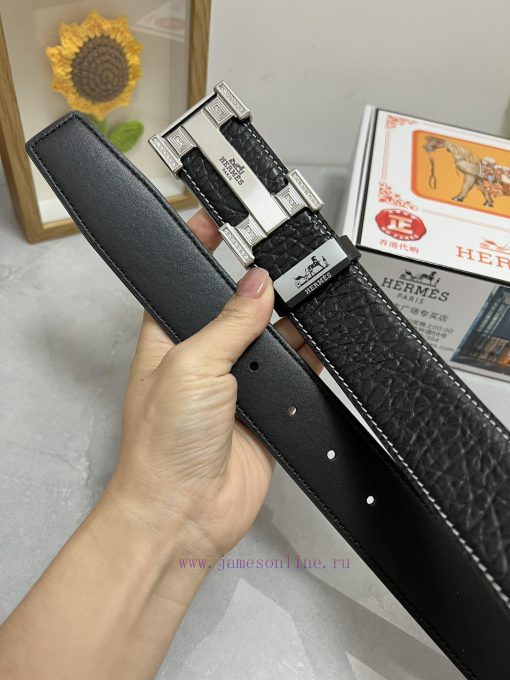 Hermes Hermès  Material: Leather Belt with 100% Head Layer. The leather belt is guaranteed t rnttb4rg - Image 9