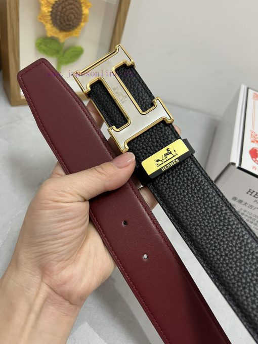 Hermes Hermès  Material: Leather Belt with 100% Head Layer. The leather belt is guaranteed t ld7jm0ln - Image 9