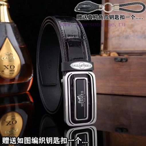 Give a crocodile claw keychain as a giftPromotion price delivery wooden boxHERME@SBuckle mat hqe370s0 - Image 2