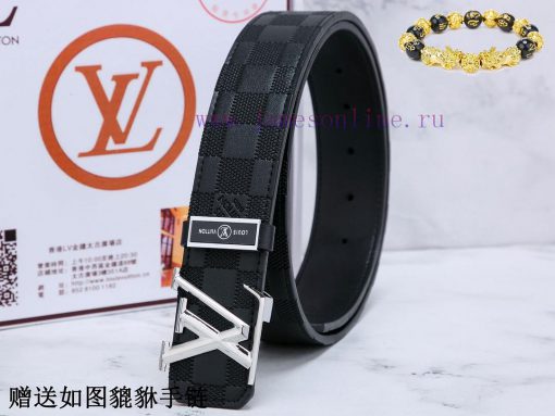 Belt LV Louis VuittonThe waistband is made of 100% cowhide, ensuring that the genuine leathe x6ujc1xu