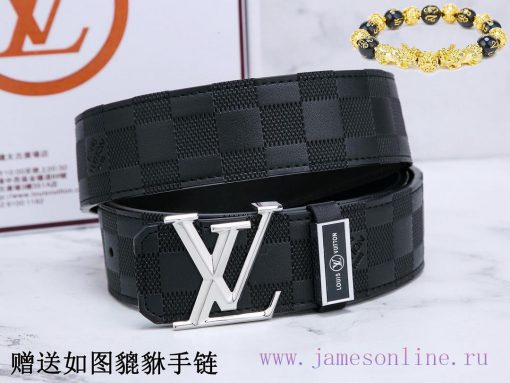 Belt LV Louis VuittonThe waistband is made of 100% cowhide, ensuring that the genuine leathe x6ujc1xu - Image 4