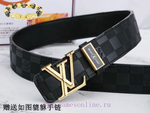 Belt LV Louis VuittonThe waistband is made of 100% cowhide, ensuring that the genuine leathe 8osugqwv - Image 8