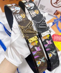 Belt LV Louis ReproductionBelt made of 100% head layer cowhide, ensuring genuine leather sti 3gavzigu